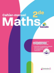 Cahier-manuel Maths 2de Sacado vignette